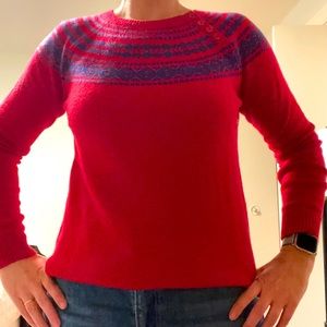 Talbots Fair Isle sweater